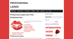 Desktop Screenshot of professionalladies.com