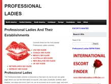 Tablet Screenshot of professionalladies.com